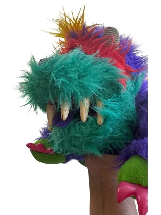 Vintage 1986 My Pet Monster, Rark, Hand Puppet Stuffed Animal Without Handcuffs - Picture 12 of 13